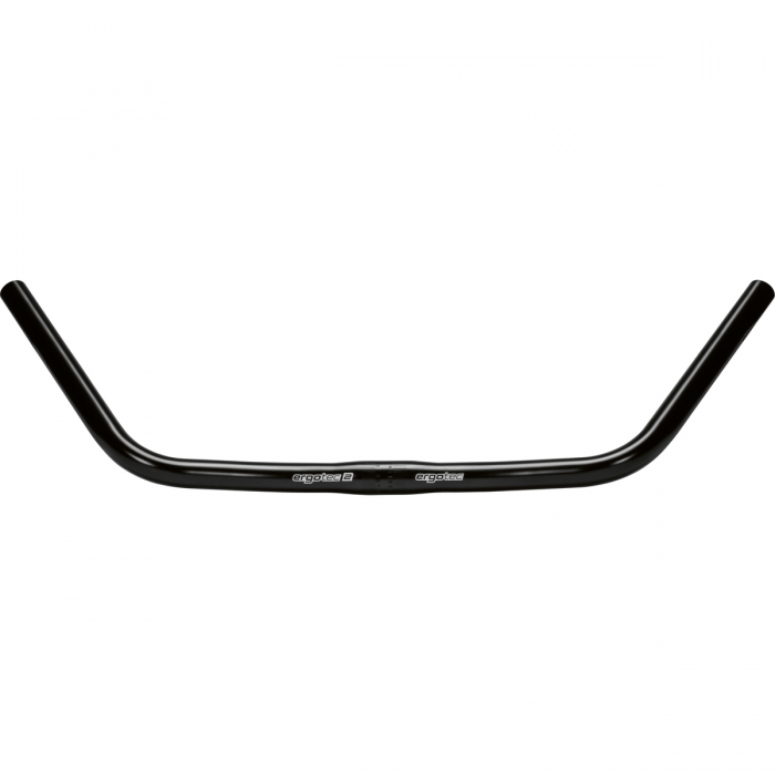 Black Alloy Trekking Handlebars 25.4mm 565mm Ergotec Contest Traveller 